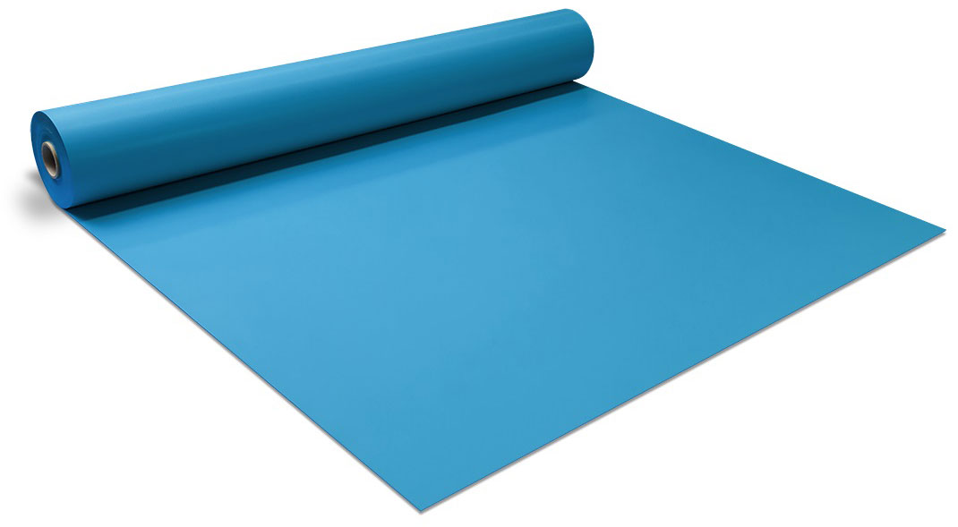 Membrana PVC di colore blu