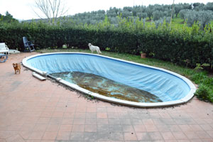Foto piscina da ristrutturare con sostituzione telo